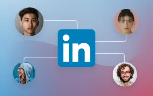 Schematische Darstellung für Social Recruiting auf Linkedin